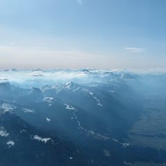 Flugwegposition um 15:16:31: Aufgenommen in der Nähe von Gemeinde Hermagor-Pressegger See, Österreich in 2900 Meter